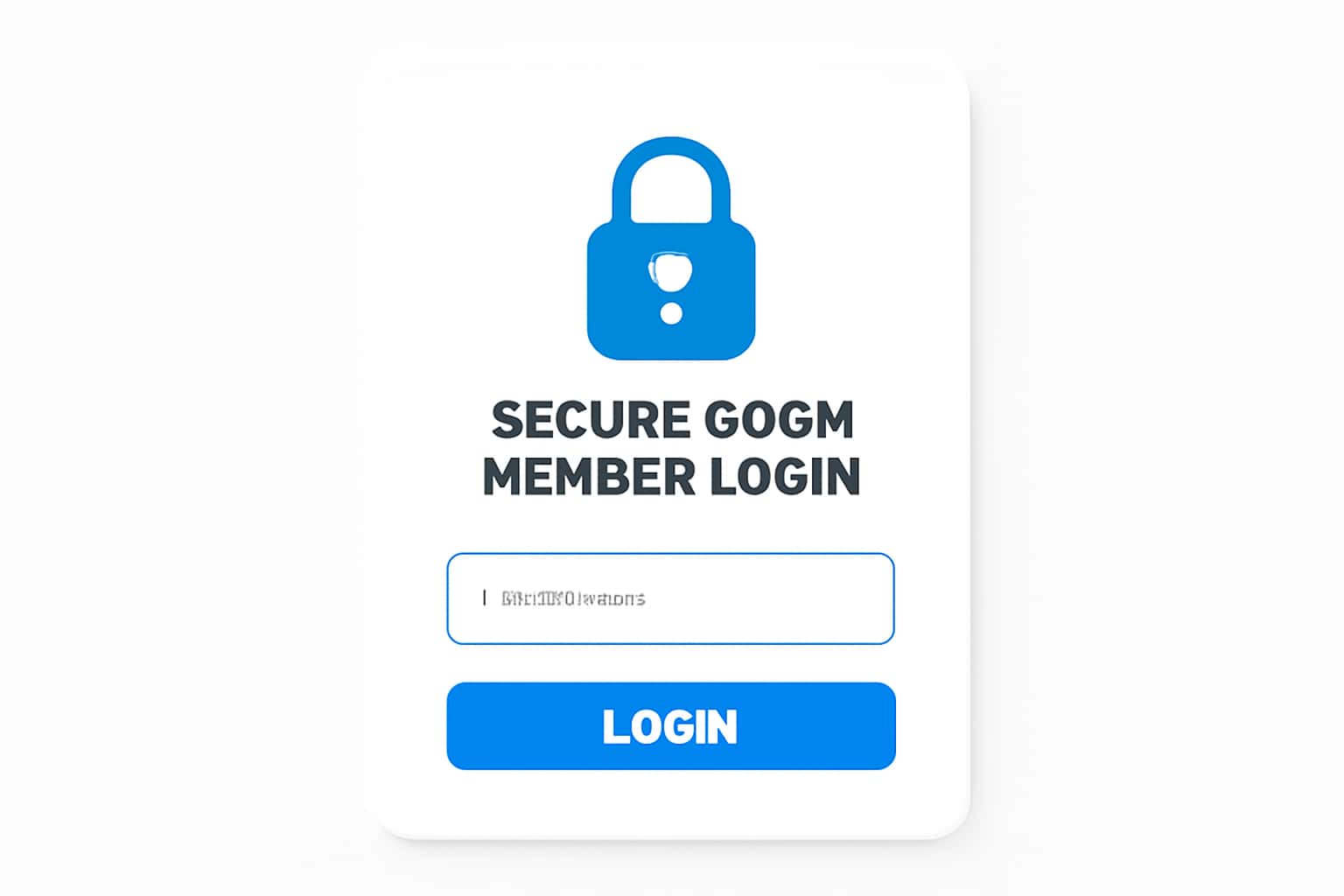 Secure GBGM Member Login Interface