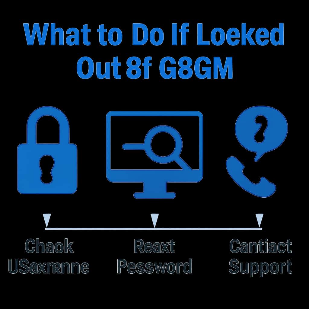 Diagram explaining recovery process for a locked GBGM account.