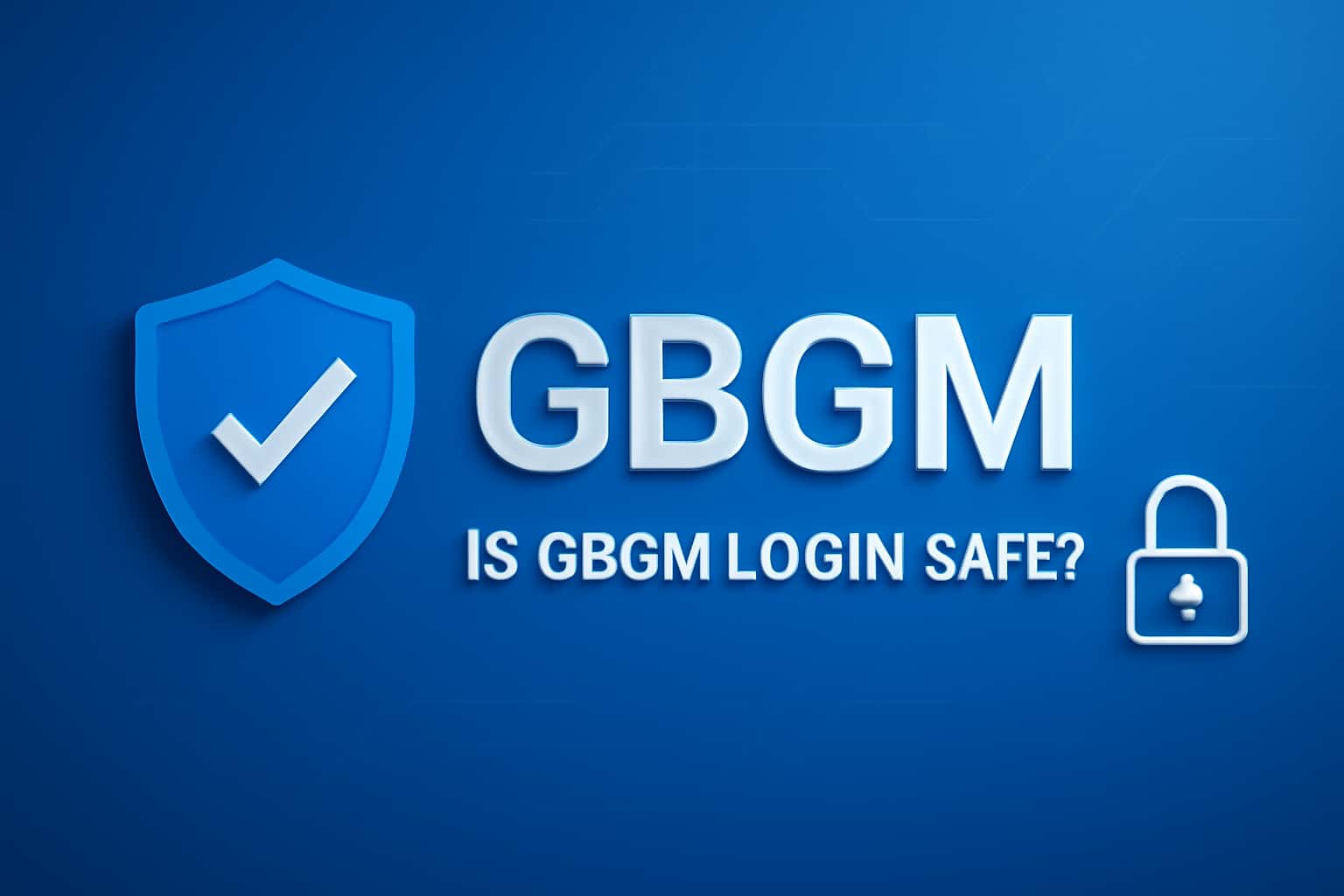 An informative scene showcasing the security of GBGM login process.