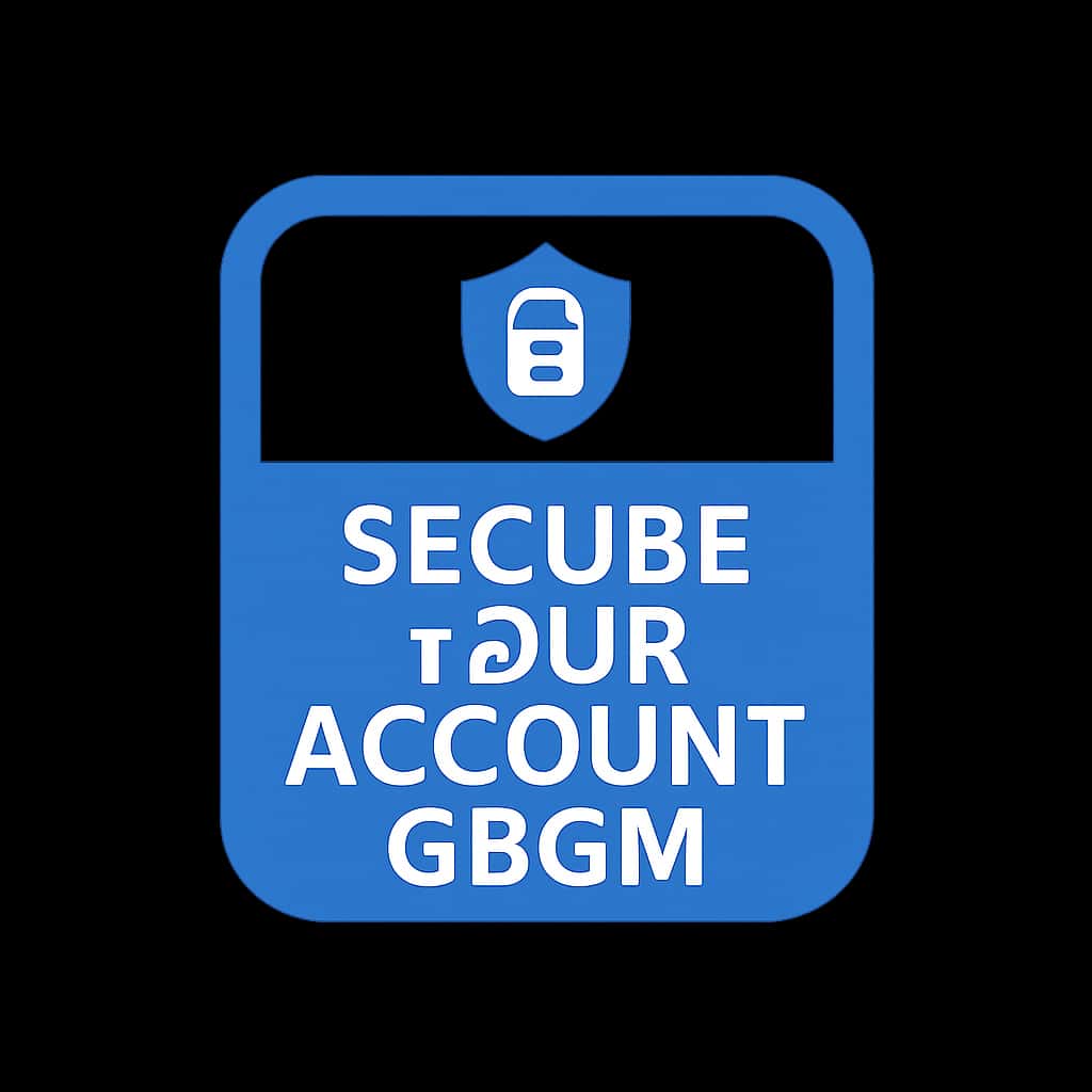 A professional badge symbolizing guidance for securing your GBGM account.